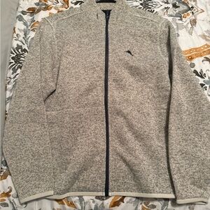 Tommy Bahamas Full ZipMen's Gray Sweater